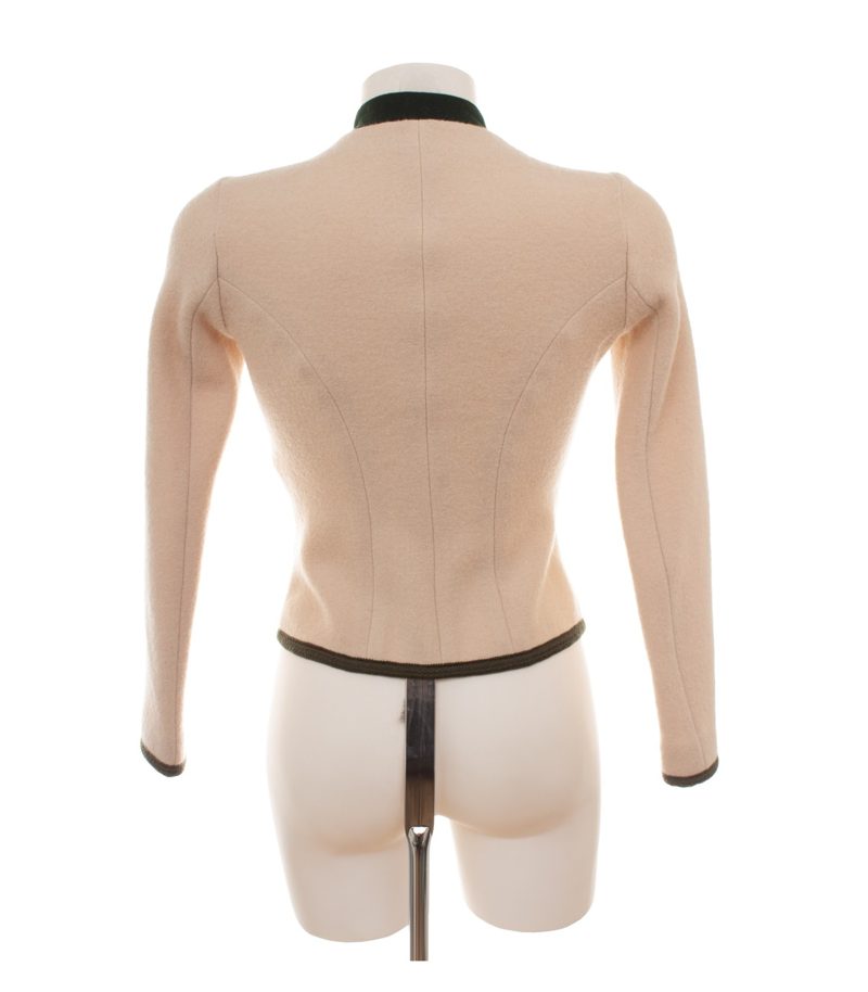 Julia Trentini Damen Trachtenjacke Janker Gerlinde Luxury Gr. 34 Beige Wolle – Foto 4