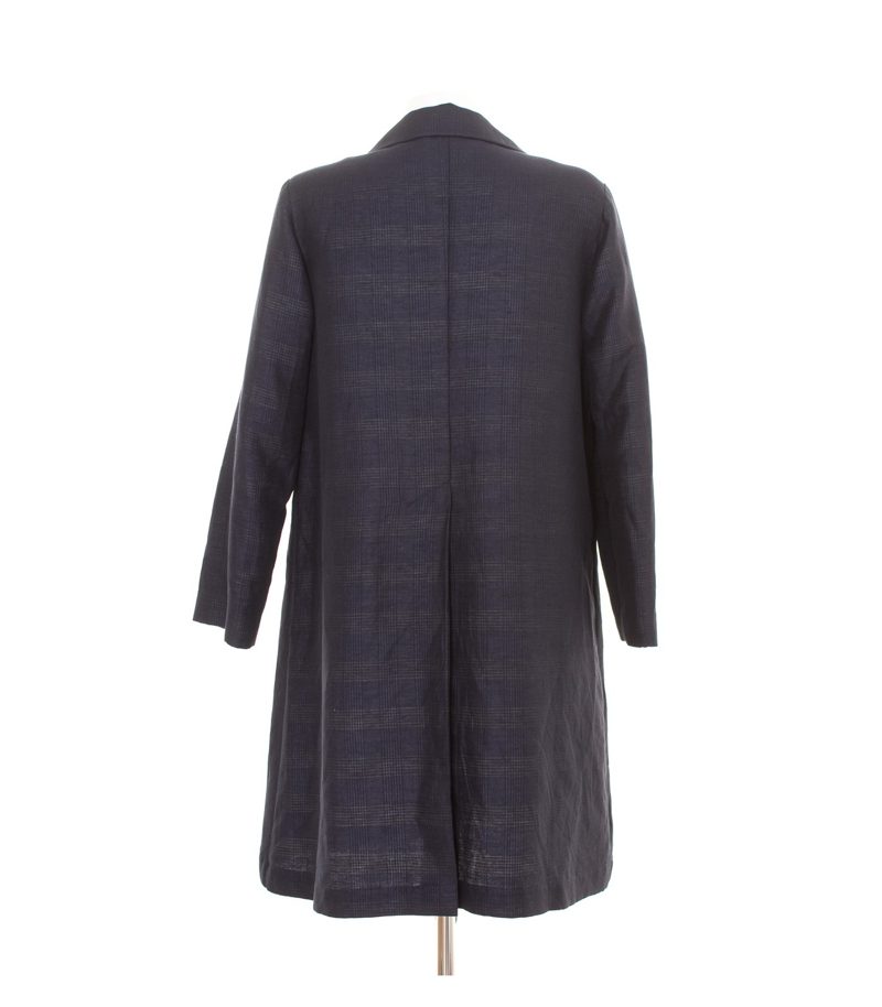 Damen Mantel Gr. DE 42/44 Lagenlook Schwarzblau – Foto 3