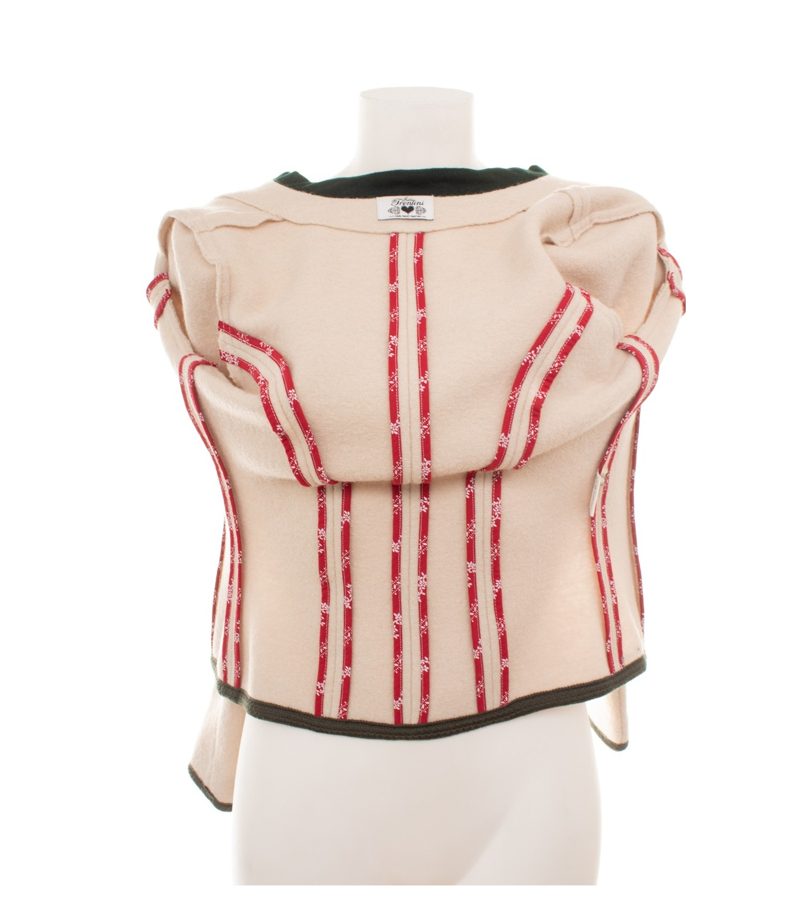 Julia Trentini Damen Trachtenjacke Janker Gerlinde Luxury Gr. 34 Beige Wolle – Foto 7
