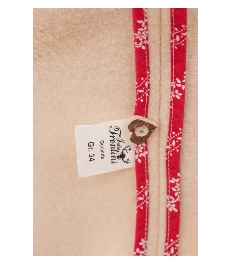 Julia Trentini Damen Trachtenjacke Janker Gerlinde Luxury Gr. 34 Beige Wolle – Foto 8