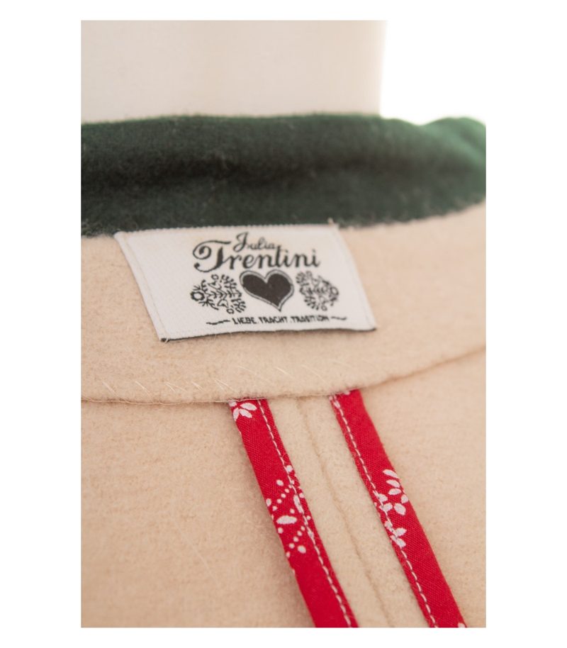 Julia Trentini Damen Trachtenjacke Janker Gerlinde Luxury Gr. 34 Beige Wolle – Foto 10
