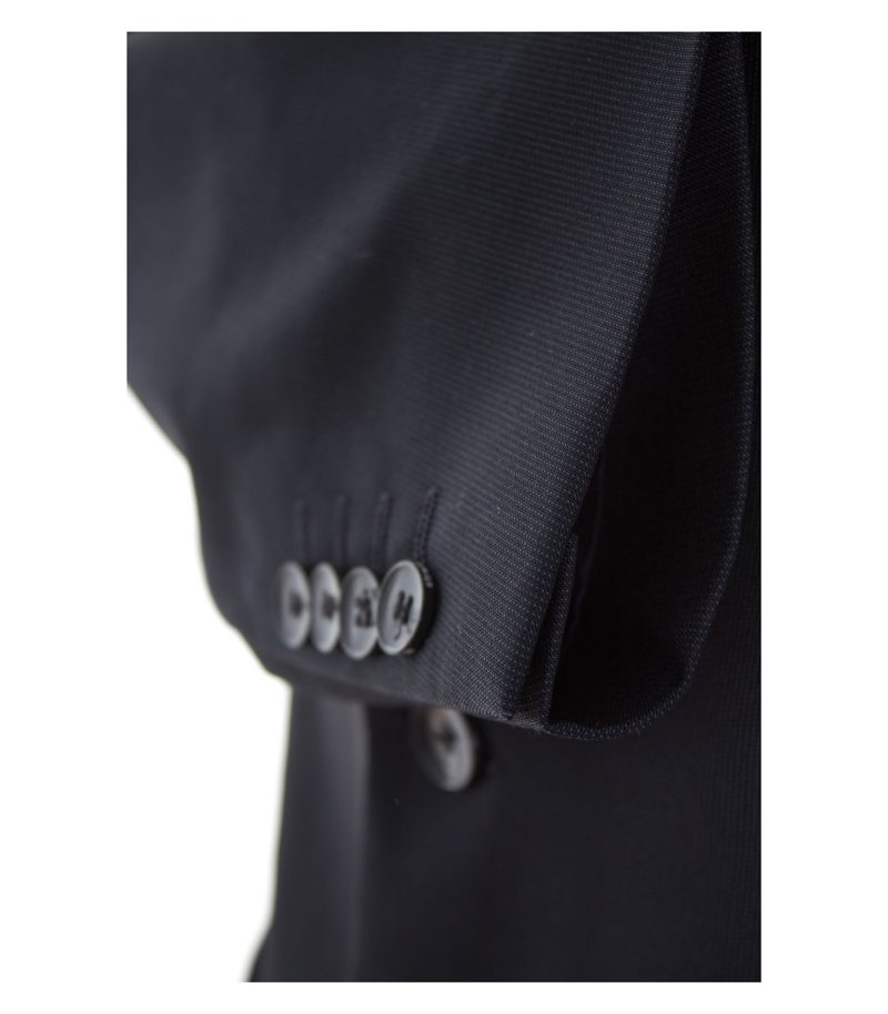 strellson Herren Anzug Business Gr. DE 90 Schwarz Blau Wolle – Foto 3