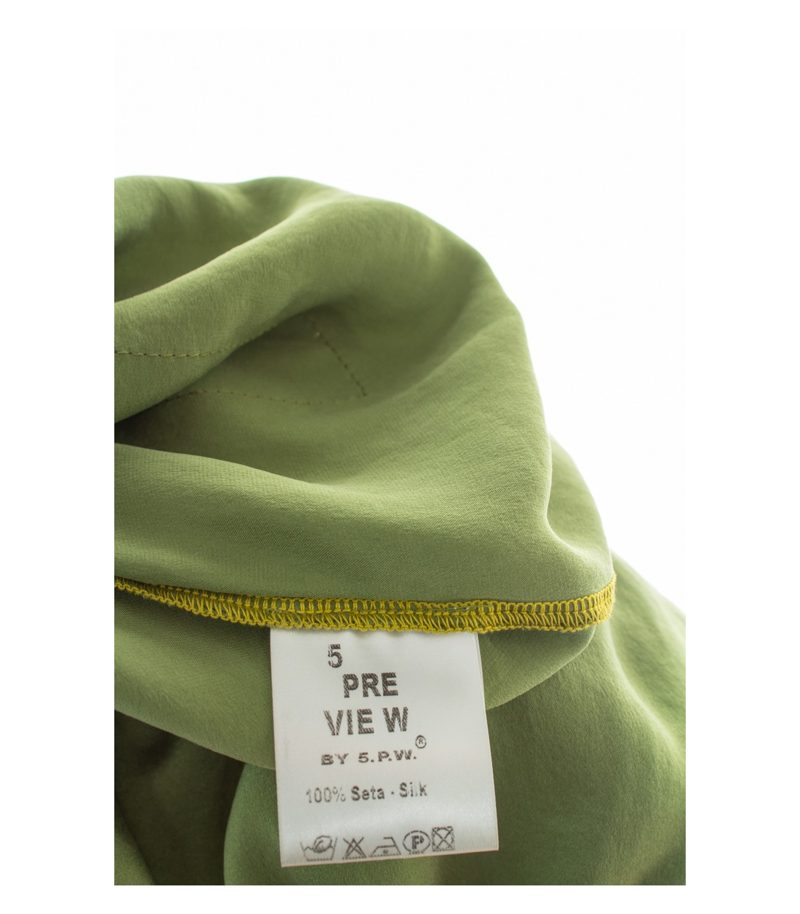5 Preview Damen Seidentop Top Gr. L 100% Grün Seide – Foto 8