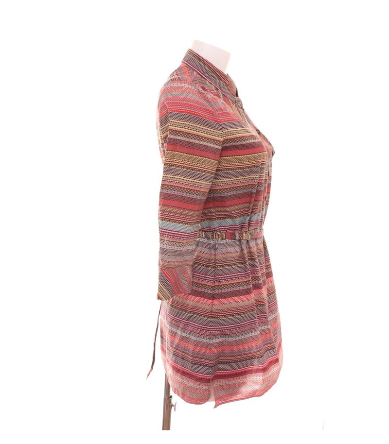 Escada Sport Damen Tunika Blusenkleid Herz Gr. 36 Mehrfarbig Baumwolle – Foto 2