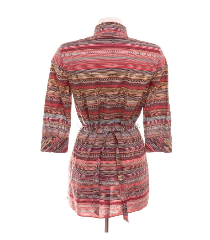 Escada Sport Damen Tunika Blusenkleid Herz Gr. 36 Mehrfarbig Baumwolle – Foto 4