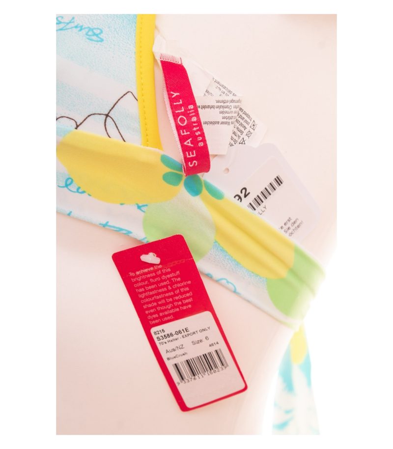 Seafolly Damen Bikinioberteil Halterneck Ibiza Y2K Gr. 6 (DE 32) Mehrfarbig – Foto 5