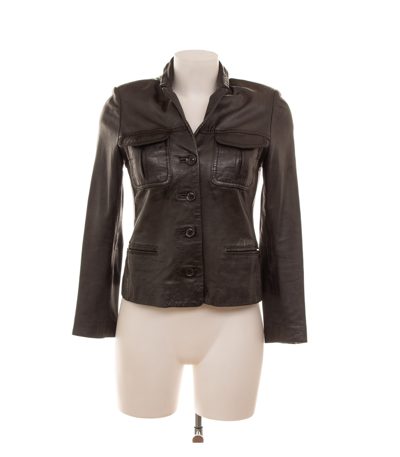 ZADIG & VOLTAIRE Damen Lederjacke Lammleder Gr. S Schwarz Leder