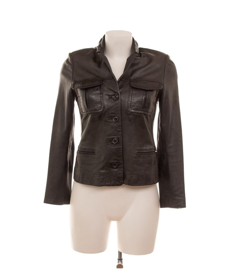 ZADIG & VOLTAIRE Damen Lederjacke Lammleder Gr. S Schwarz Leder – Foto 1