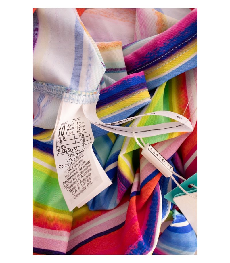 SEAFOLLY Damen Tankini-Oberteil Top Gepolstert Gr. 36 Bunt Polyamid – Foto 5