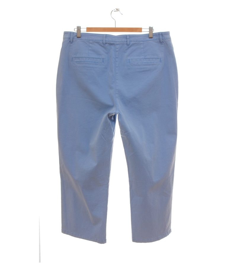 Marc O'Polo Damen Hose Chino Cropped Gr. 44 Blau Baumwolle – Foto 2