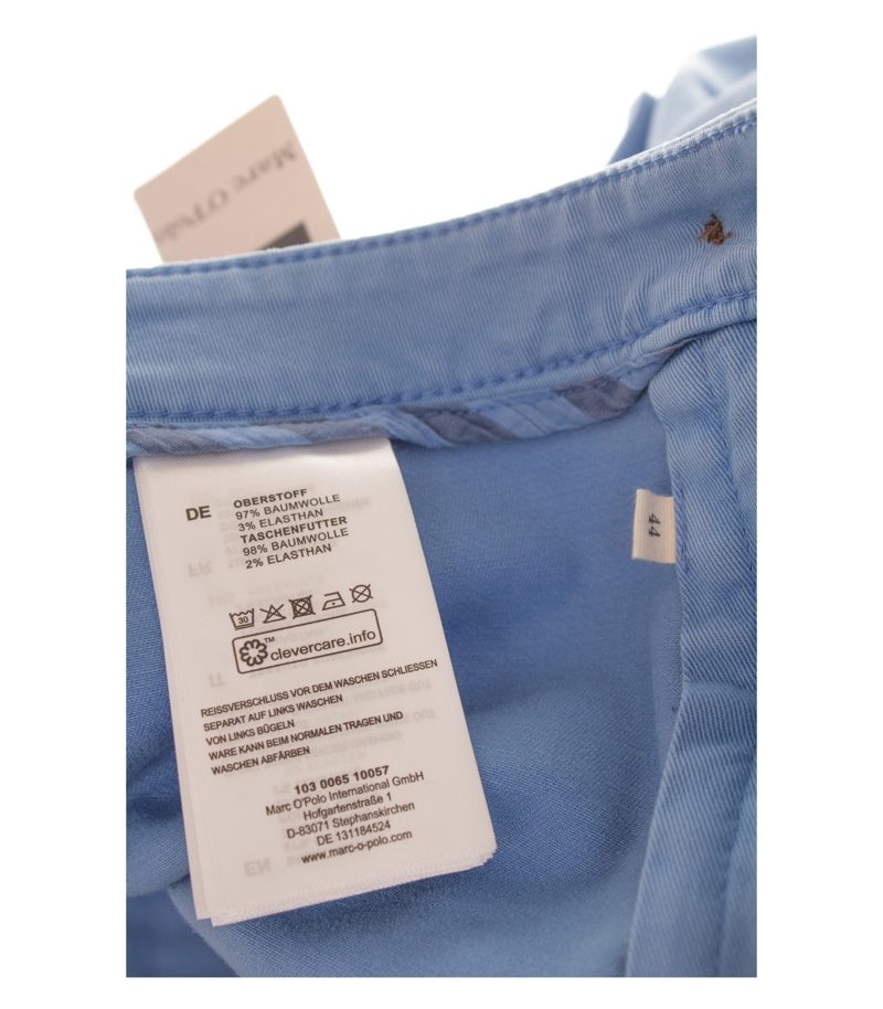Marc O'Polo Damen Hose Chino Cropped Gr. 44 Blau Baumwolle – Foto 4