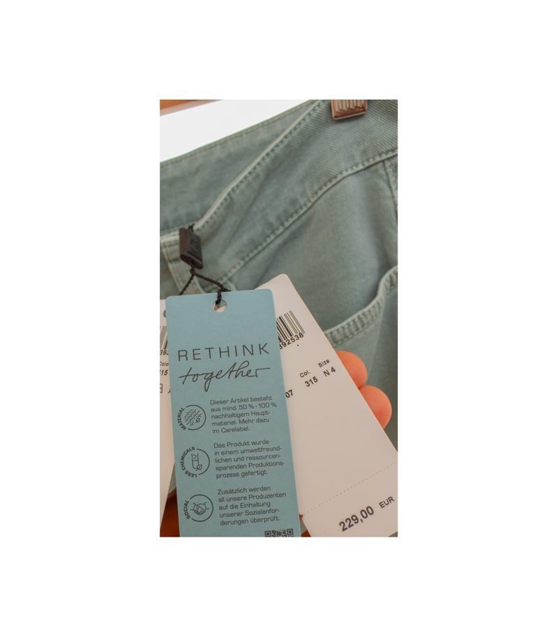MARC CAIN Damen Jeans Casual Quiet Luxury Gr. N4 (DE 40) Bio-Baumwolle Cropped – Foto 5
