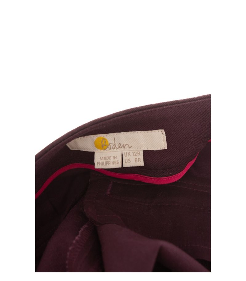 Boden Damen Hose Chino Gr. UK 12 (DE 38) Lila Baumwolle – Foto 3