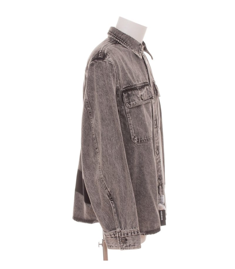 DIESEL Herren Jeanshemd S-JESSY-A Waschung Gr. XL Grau Baumwolle Denim – Foto 2