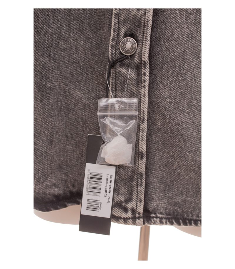 DIESEL Herren Jeanshemd S-JESSY-A Waschung Gr. XL Grau Baumwolle Denim – Foto 6