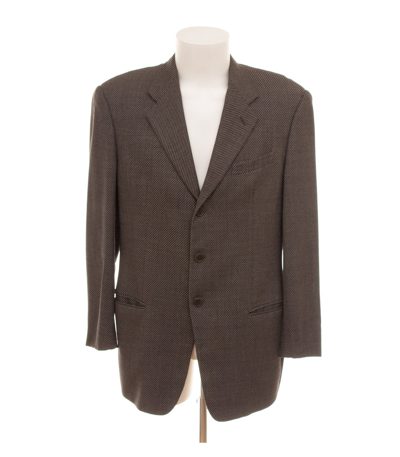 ARMANI COLLEZIONI Herren Sakko Akzeptabel Gr. 50 (Geschätzt) Braun Wolle
