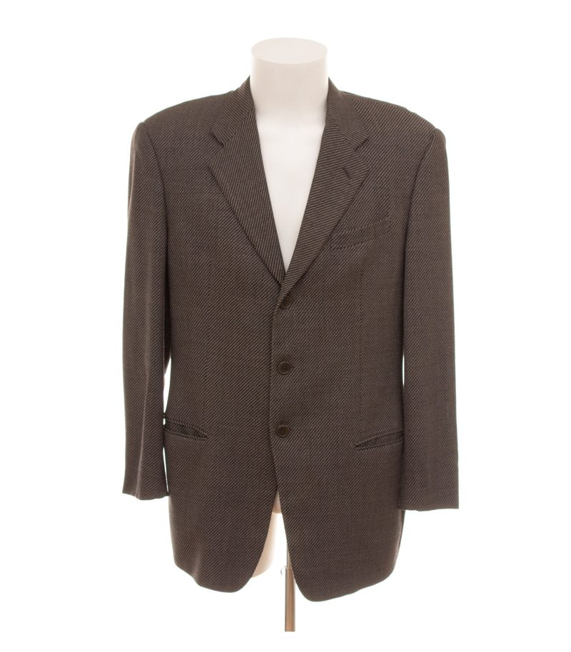 ARMANI COLLEZIONI Herren Sakko Akzeptabel Gr. 50 (Geschätzt) Braun Wolle – Foto 1