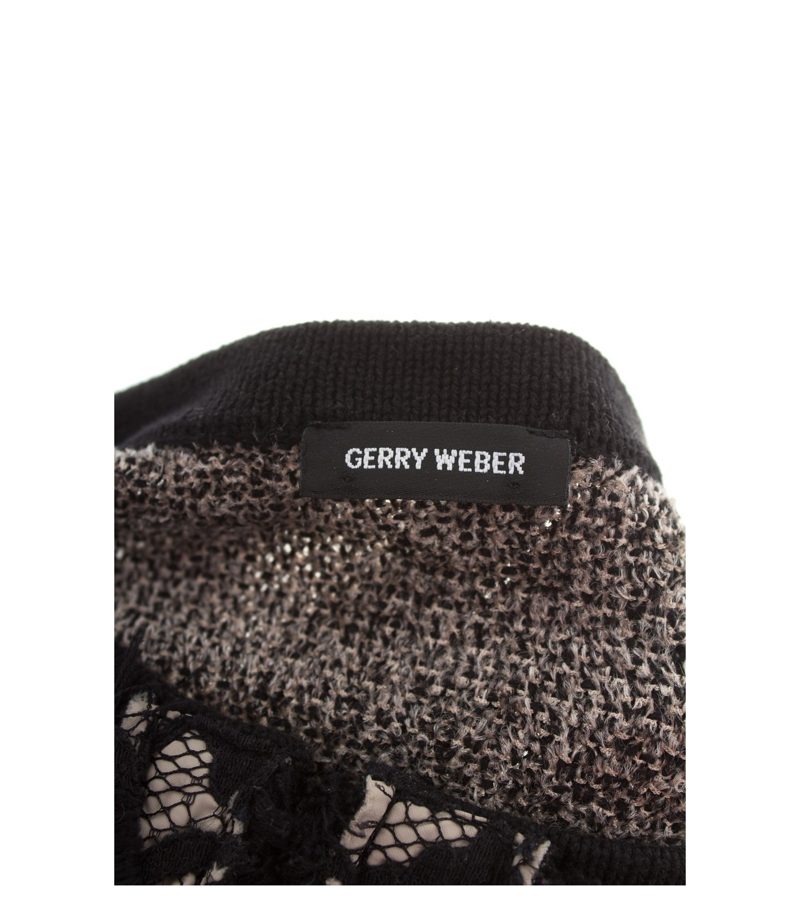 GERRY WEBER Damen Strickjacke Cardigan Gr. M Schwarz Taupe Strick – Foto 4