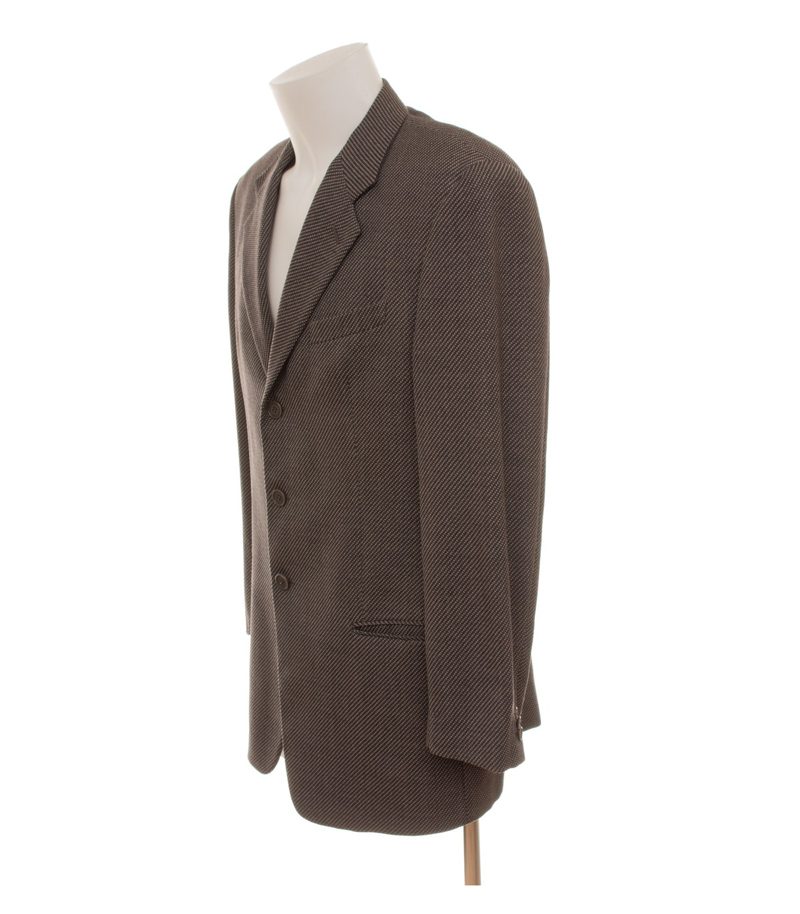 ARMANI COLLEZIONI Herren Sakko Akzeptabel Gr. 50 (Geschätzt) Braun Wolle – Foto 3