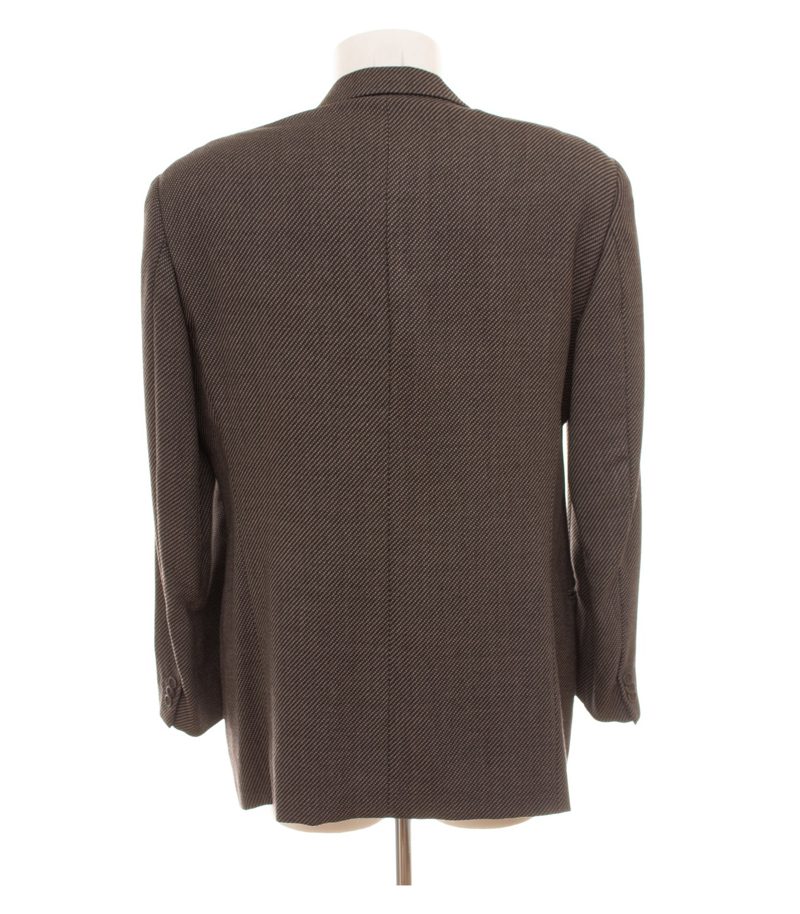 ARMANI COLLEZIONI Herren Sakko Akzeptabel Gr. 50 (Geschätzt) Braun Wolle – Foto 4