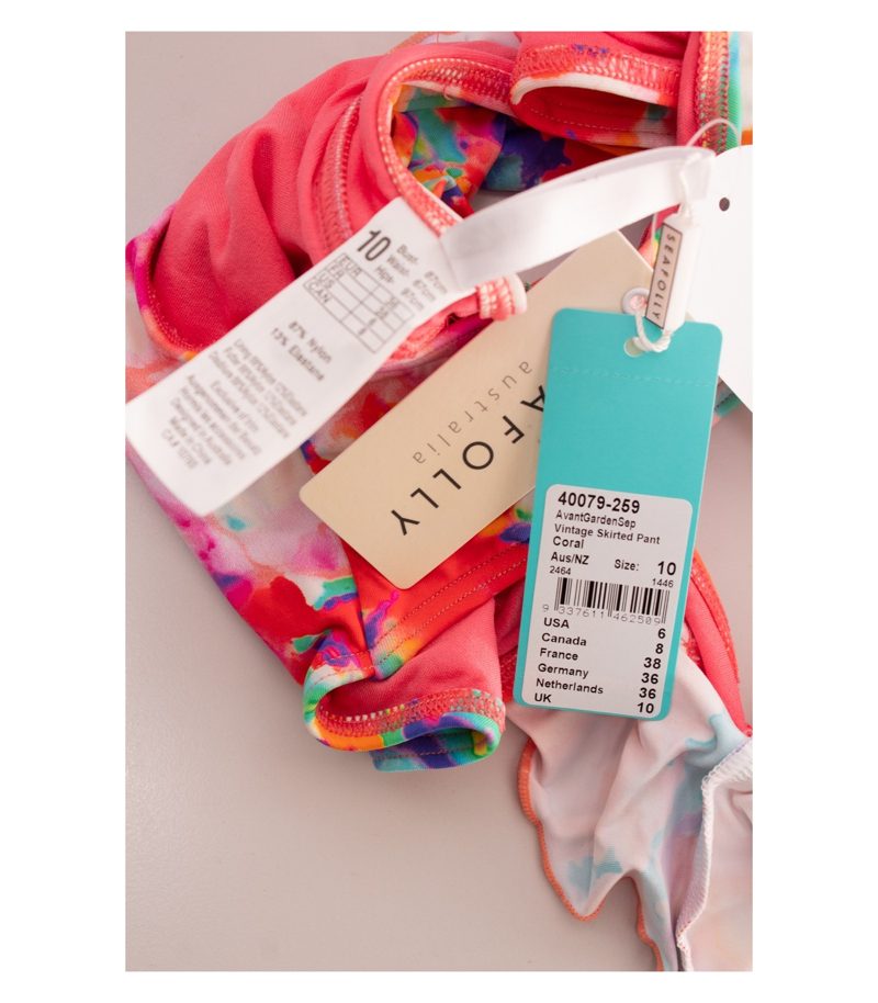 Seafolly Damen Bikinihose Rock-Bikinihose Y2K Gr. 10 (DE 36) Pink – Foto 4
