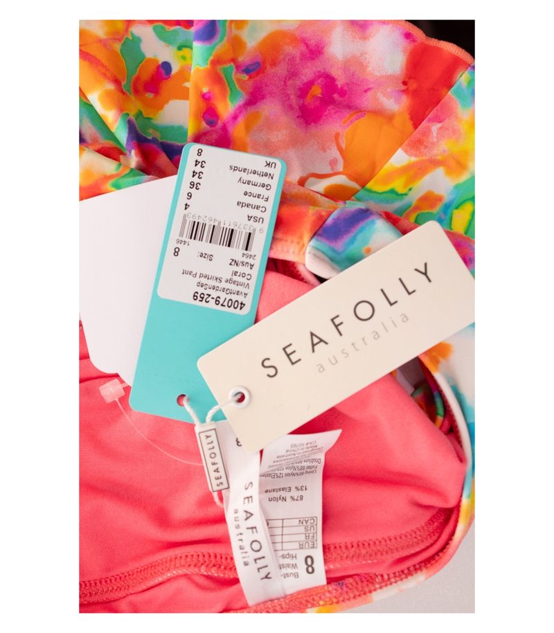 Seafolly Damen Bikinihose Rock-Bikinihose Y2K Gr. 8 (DE 34) Pink – Foto 4