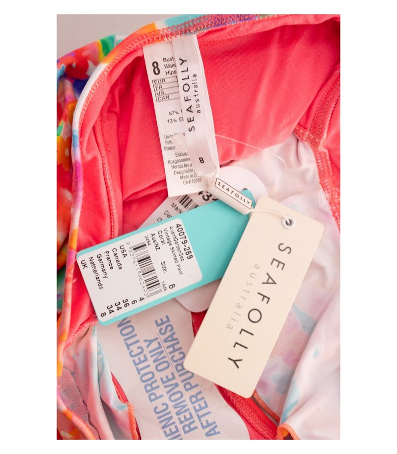 Seafolly Damen Bikinihose Rock-Bikinihose Y2K Gr. 8 (DE 34) Pink – Foto 5
