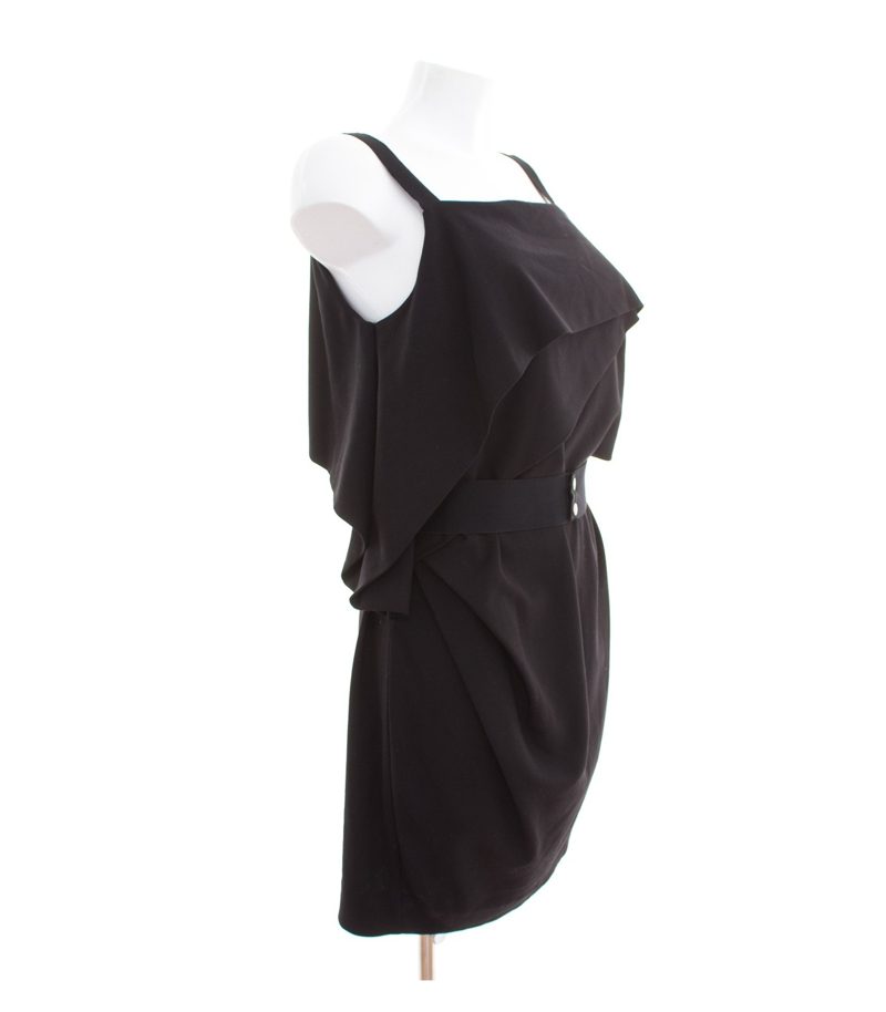 COS Damen Kleid Minikleid Gr. DE 38 Schwarz – Foto 2