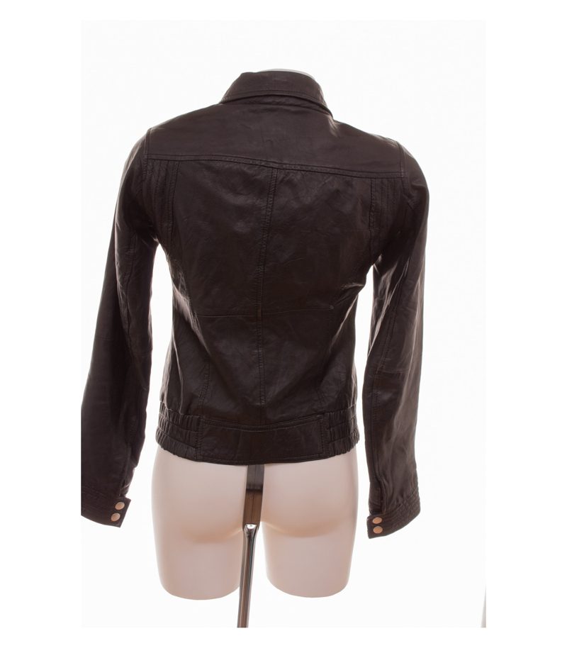TCF Collection Damen Lederjacke Y2K Gr. L Schwarz Leder – Foto 4