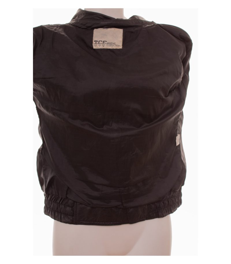 TCF Collection Damen Lederjacke Y2K Gr. L Schwarz Leder – Foto 5