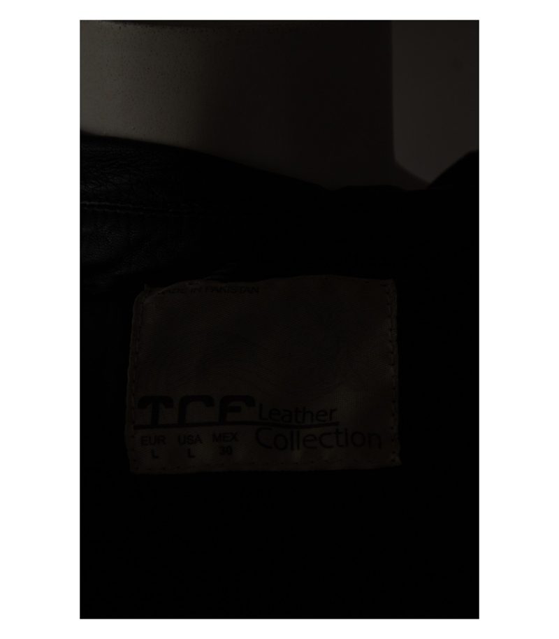 TCF Collection Damen Lederjacke Y2K Gr. L Schwarz Leder – Foto 6