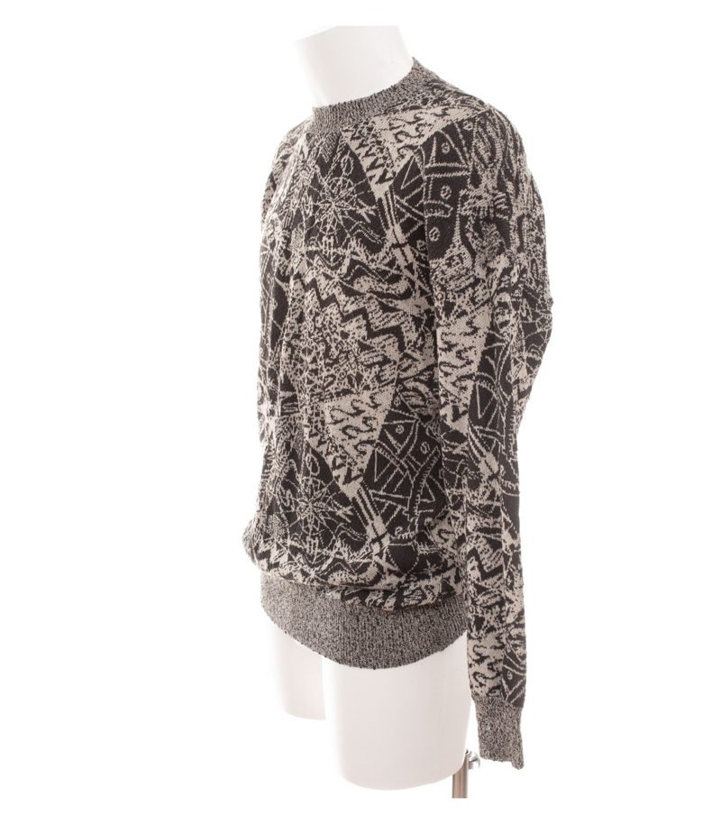 MISSONI Herren Strickpullover Gr. 54 Grau-Beige Dehnbar Vintage – Foto 3