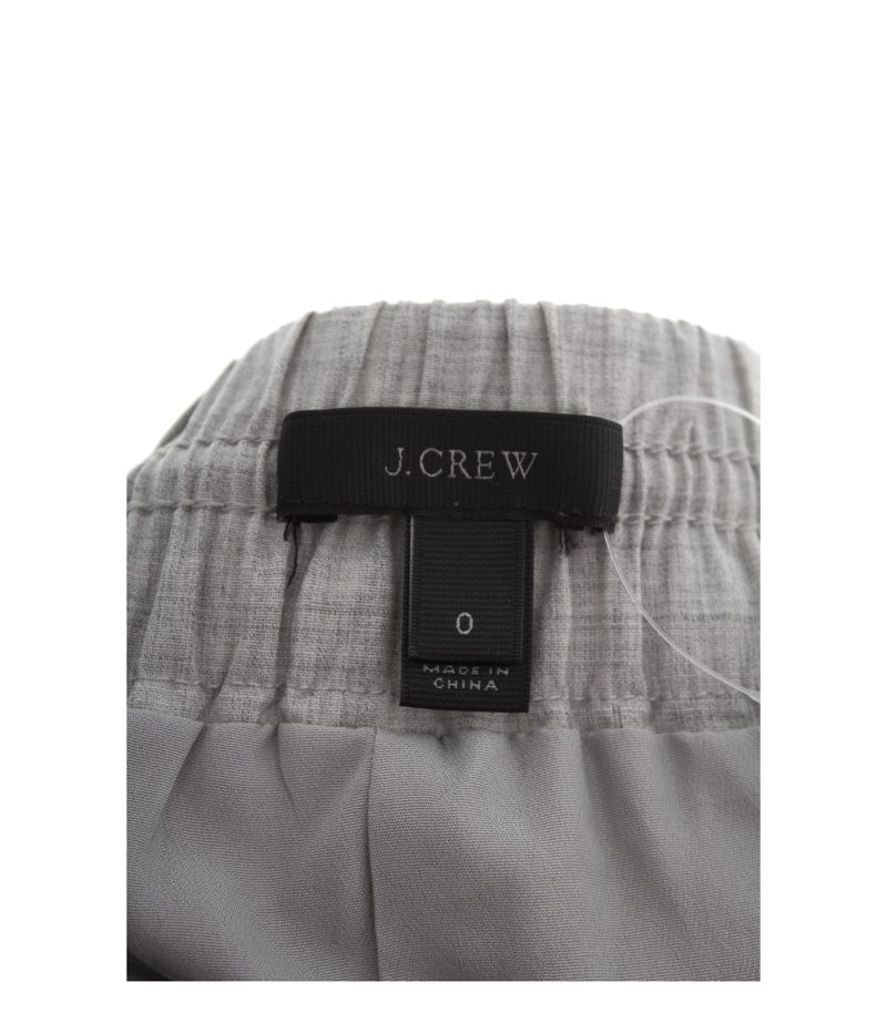 J.CREW Damen Hose Gr. 0 DE 34 Hellgrau Wolle – Foto 4