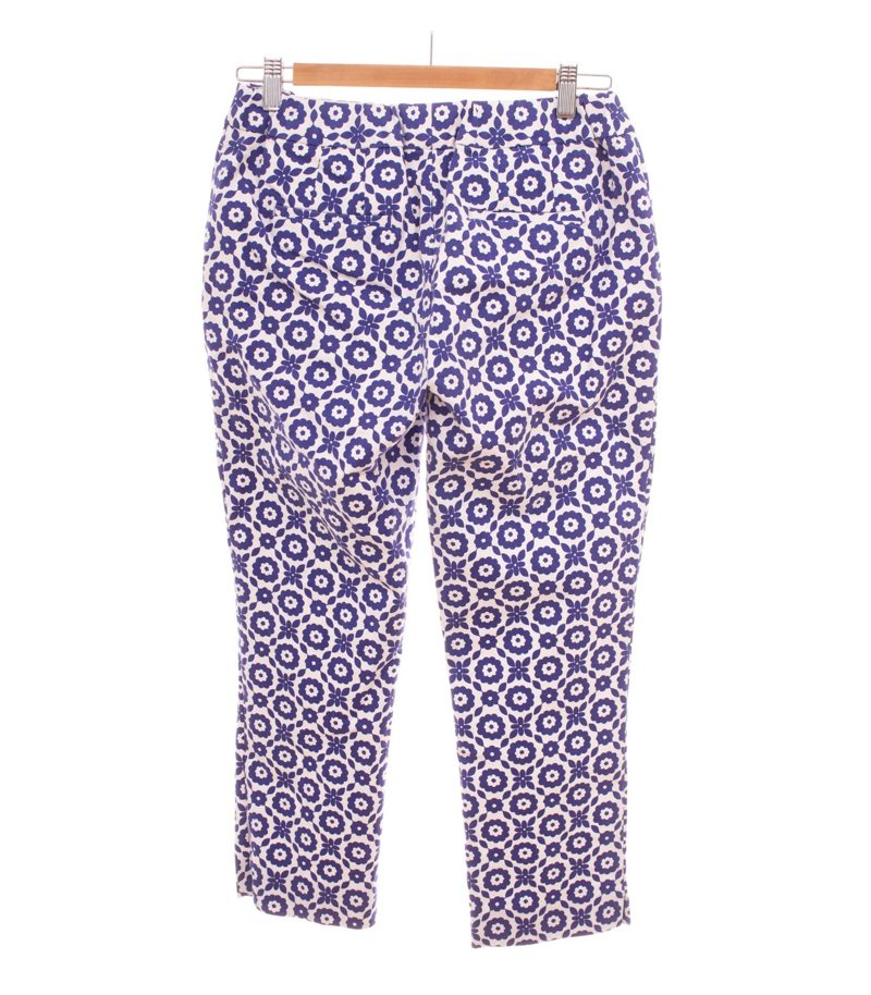 Boden Damen Hose Geblümt Boho Gr. UK 12 (DE 38) Kurz Blau Baumwolle – Foto 2