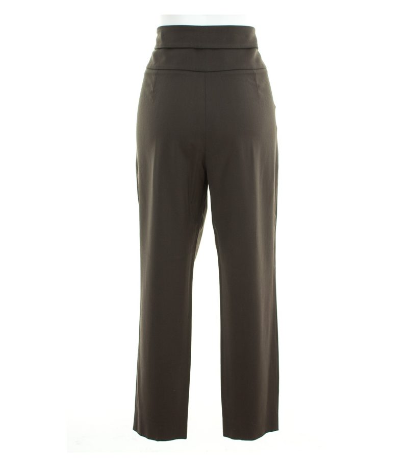 EMPORIO ARMANI Damen Hose Gr. DE 40 Karottenhose Grauoliv – Foto 2