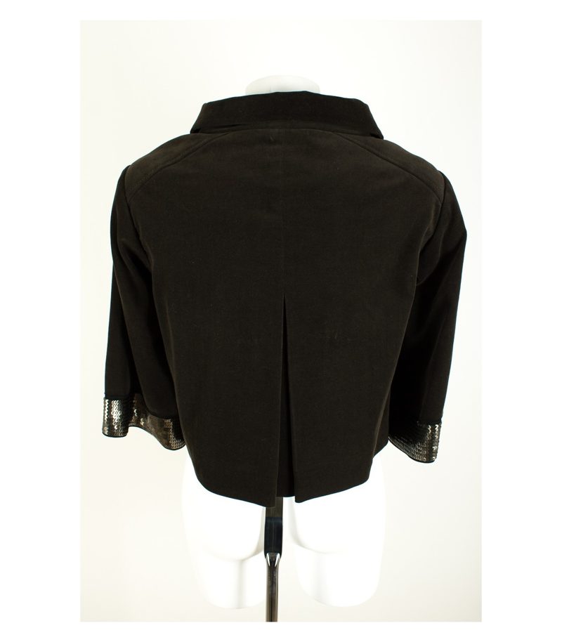 LAUREL Damen kurze Samtjacke Blazer & Gr. 36 Baumwolle Elasthan – Foto 3