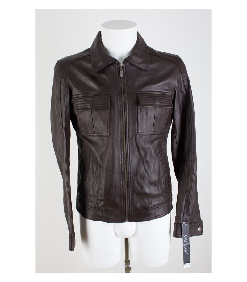 ARTURO Herren Lederjacke Lammleder Gr. XS/DE 46 Leder NEU – Foto 1