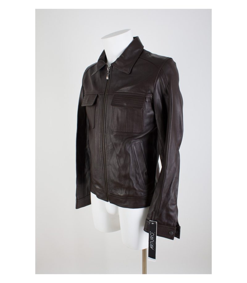ARTURO Herren Lederjacke Lammleder Gr. XS/DE 46 Leder NEU – Foto 2