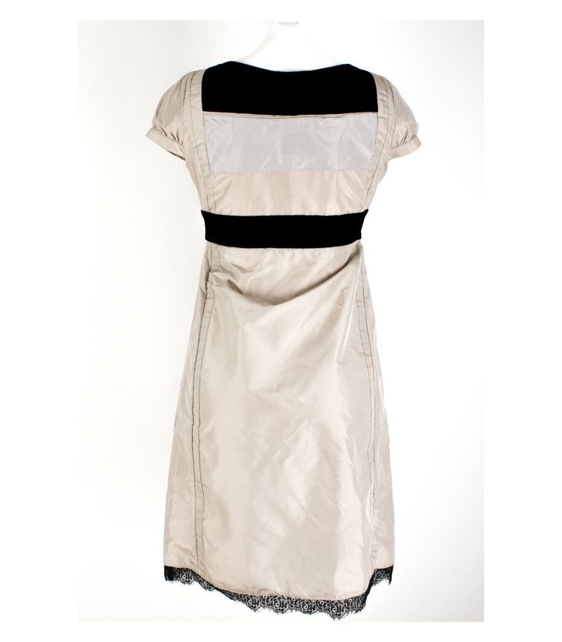 Christian Lacroix Kleid Kurzarm Sommerkleid Gr. DE 34 100% Seide – Foto 4