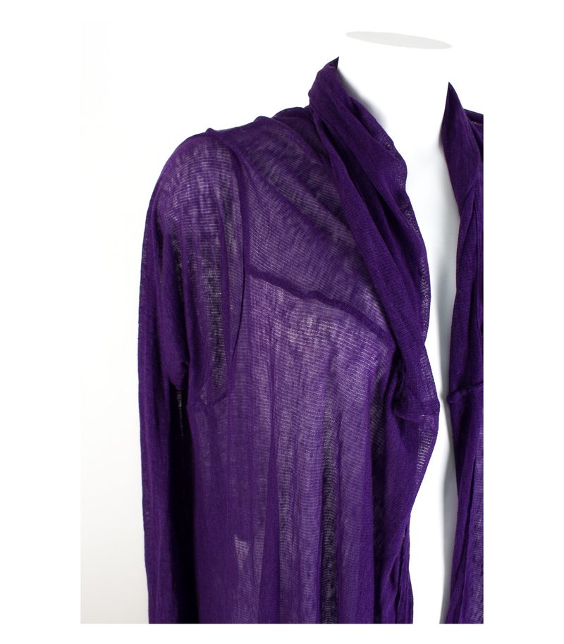 STEFANEL Strickjacke verlängerten Saumenden/Überwurf Gr. XL/DE 42 – Foto 2