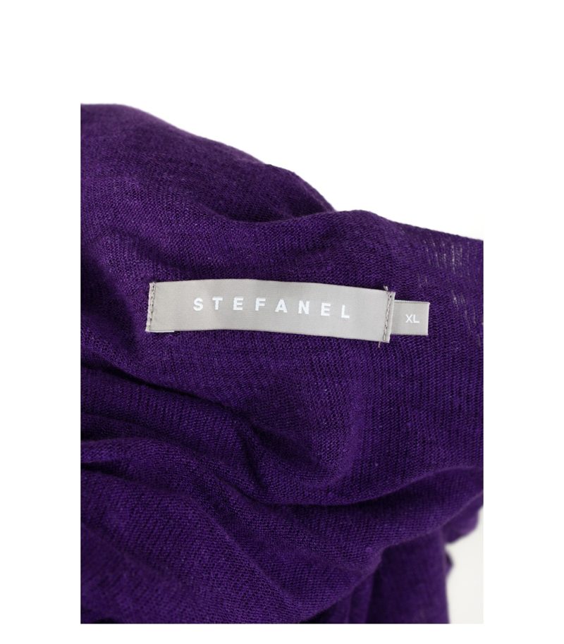 STEFANEL Strickjacke verlängerten Saumenden/Überwurf Gr. XL/DE 42 – Foto 4