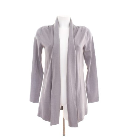 Sarah Kern Damen Strickjacke Cardigan Lagenlook Gr. DE 34 Grau Strick NEU