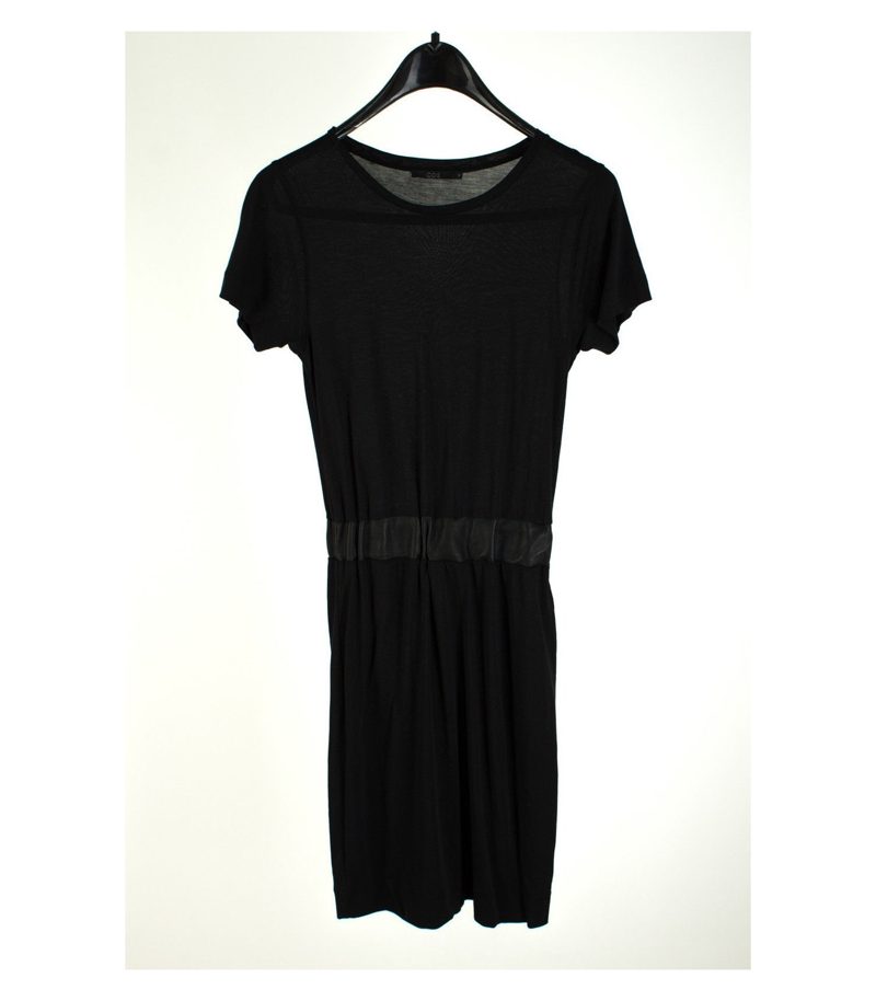 COS Shirtkleid Ledereinzelheit Sommerkleid Gr. XS/DE 34 Baumwolle – Foto 1
