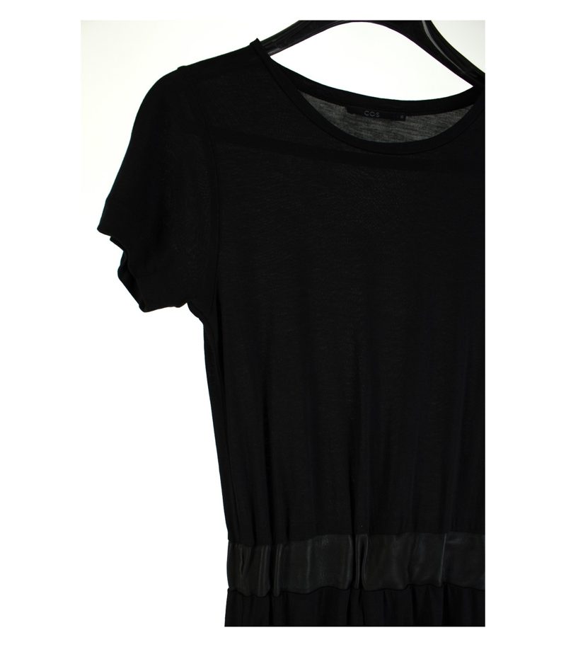 COS Shirtkleid Ledereinzelheit Sommerkleid Gr. XS/DE 34 Baumwolle – Foto 2