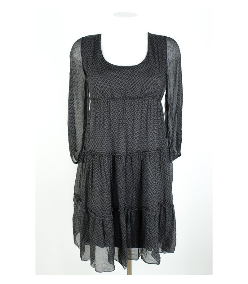King Kong Kleid hoch angesetzter Taille Gr. S/DE 36 100% Seide – Foto 1