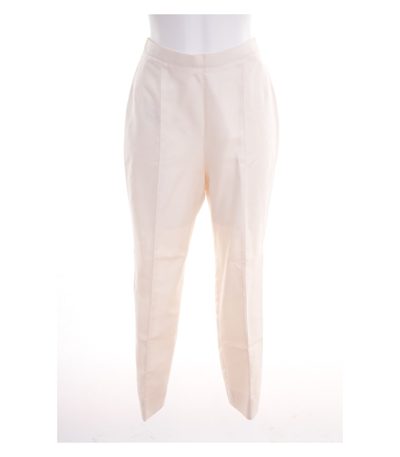 RENA LANGE Damen Hose Karottenhose Gr. DE 36 Creme Seide