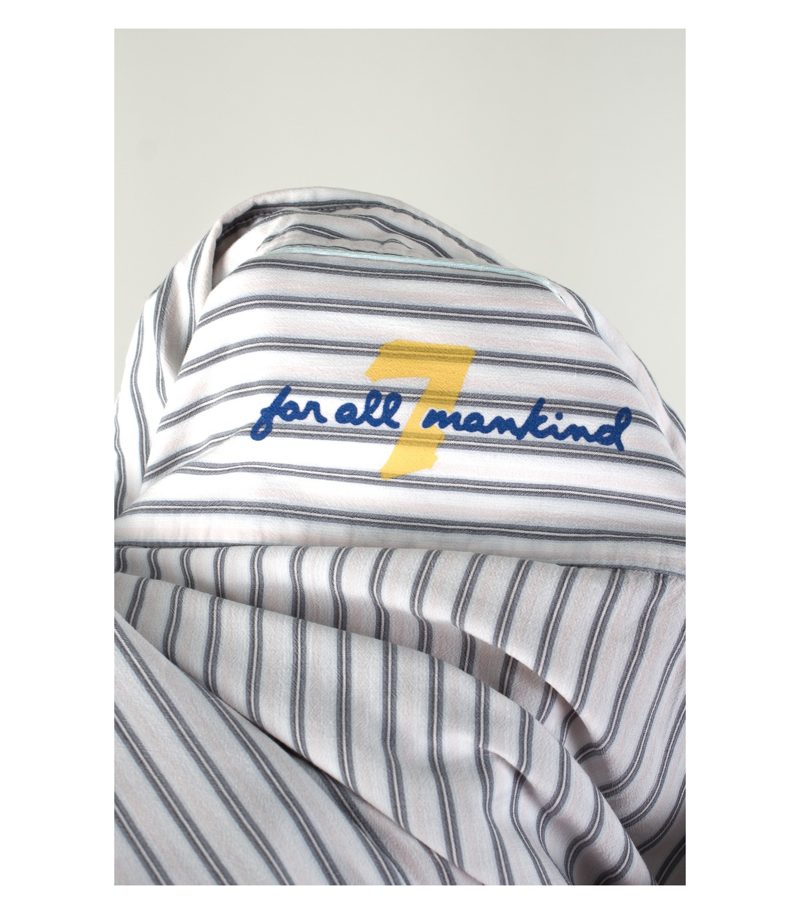 7 for all mankind Hemd Gr. M ( Kragenweite 40 cm ) gestreift Baumwolle – Foto 4