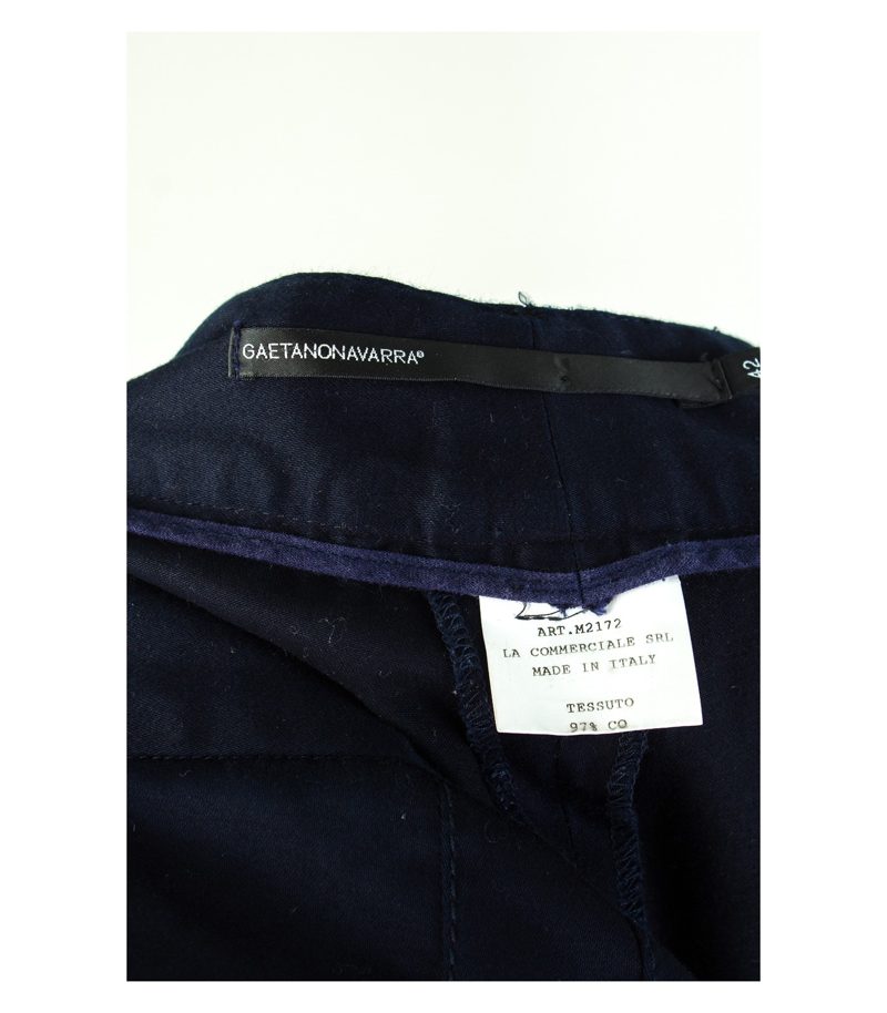 GAETANO NAVARRA Damen 7/8 Hose Röhrenhose Gr. IT 42/DE 36 Baumwolle – Foto 4