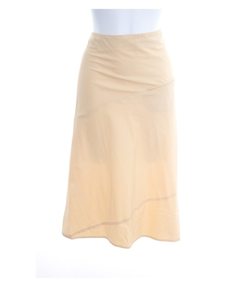 COSTUME NATIONAL Damen Rock Sommerrock Pastellgelb Gr. IT 40 DE 36 – Foto 1