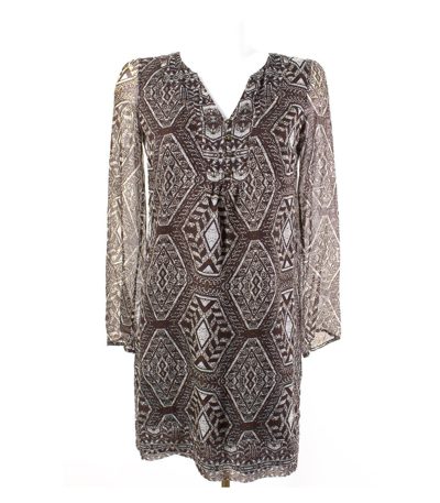 Esprit Ethno Kleid 100% Seidenkleid Gr. 34 Seide NEU